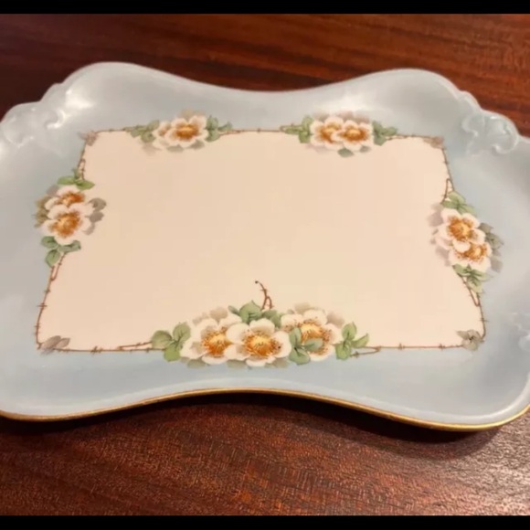 Antique Handpainted Austrian Dresser Tray, Serving Tray Signed by Artist - Picture 3 of 9